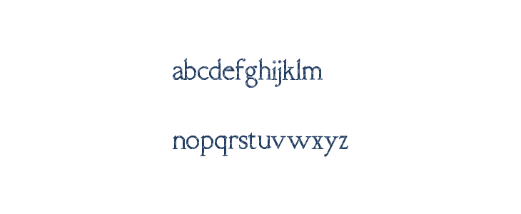 RM Almanack old Regular Lowercase
