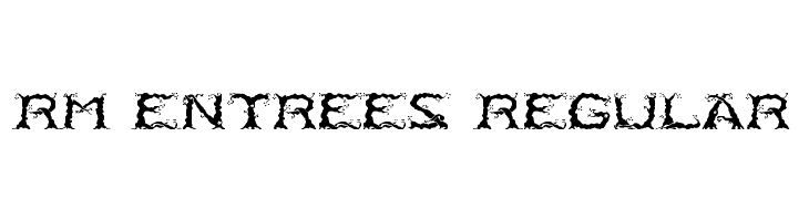RM Entrees Regular  Free Fonts Download