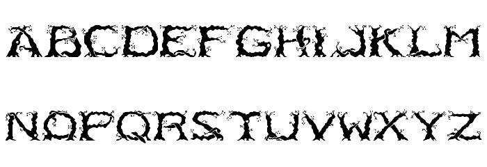 RM Entrees Regular Font LOWERCASE