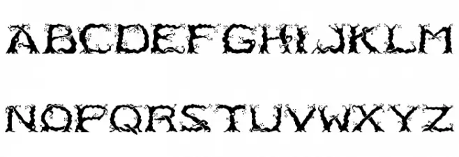 RM Entrees Regular Font LOWERCASE