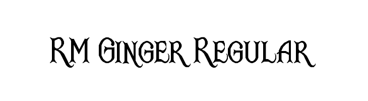 RM Ginger Regular  Скачать бесплатные шрифты