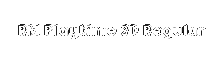 RM Playtime 3D Regular Font