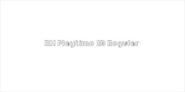 RM Playtime 3D Regular Logo