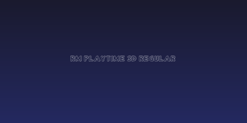 RM Playtime 3D Regular Social Header