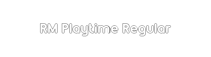 RM Playtime Regular Font