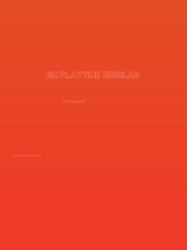 RM Playtime Regular Poster