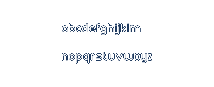 RM Playtime bold Regular Lowercase