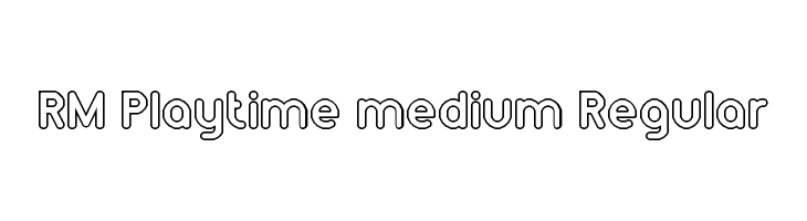 RM Playtime medium Regular  Fuentes Gratis Descargar