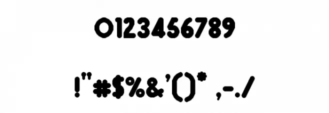 RM Playtime solid Regular Font OTHER CHARS