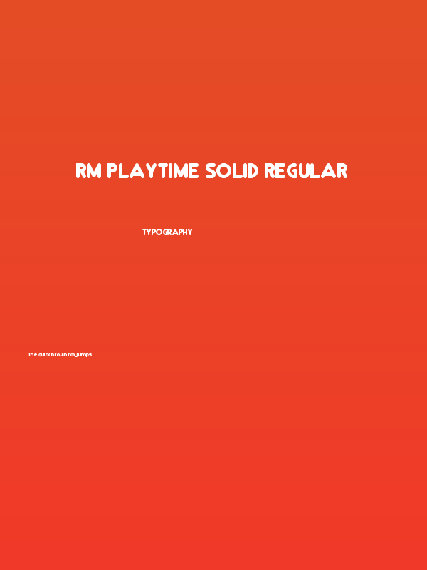 RM Playtime solid Regular Poster