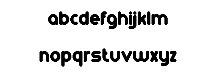RM Playtime solid Regular Font LOWERCASE