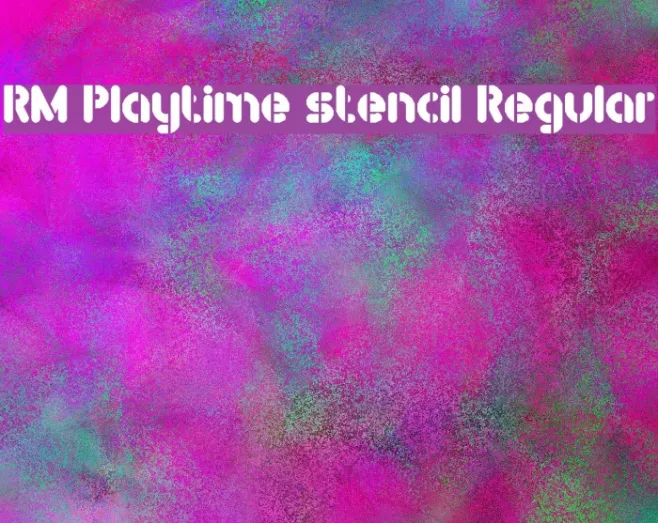 RM Playtime stencil Regular Example 2