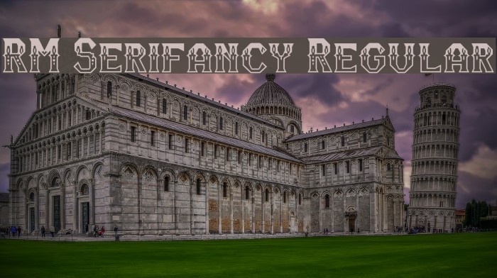 RM Serifancy Regular Font examples