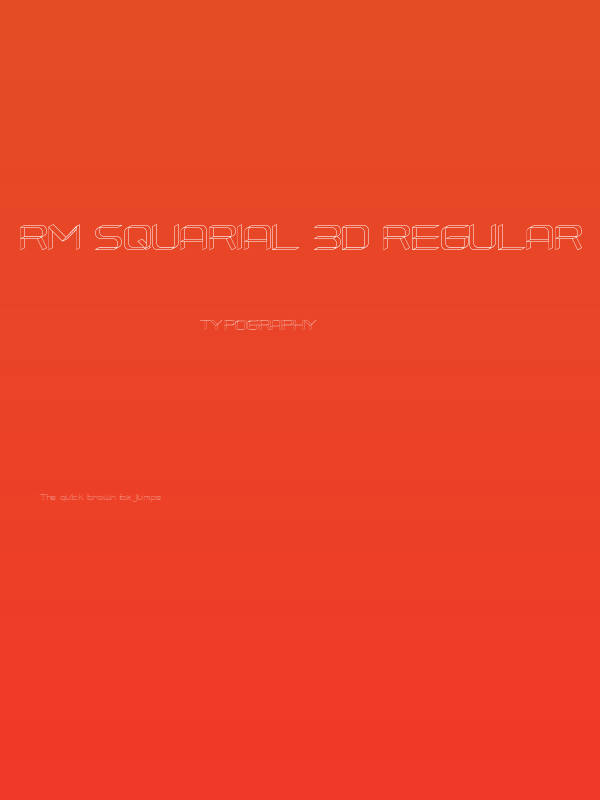 RM Squarial 3D Regular Poster