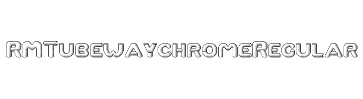 RM Tubeway chrome Regular  Скачать бесплатные шрифты
