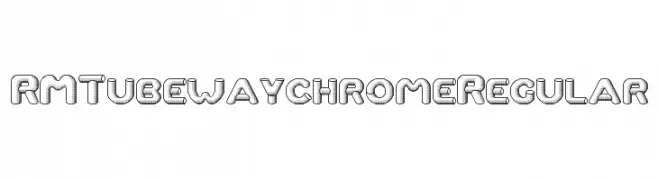 RM Tubeway chrome Regular  フリーフォントのダウンロード