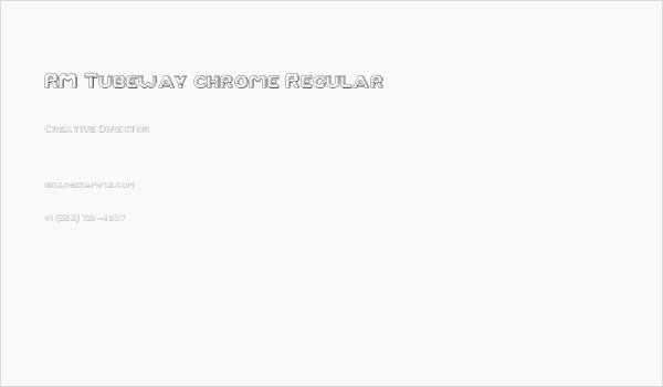RM Tubeway chrome Regular Business Card