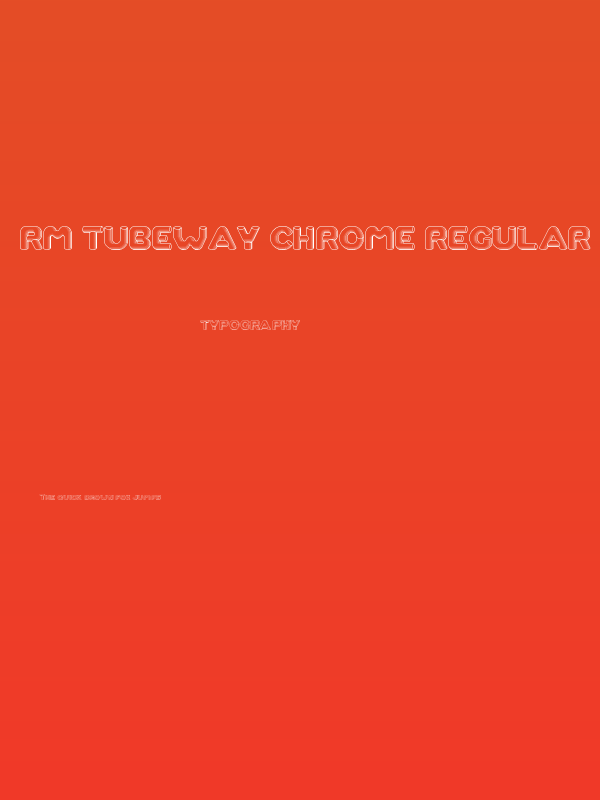 RM Tubeway chrome Regular Poster