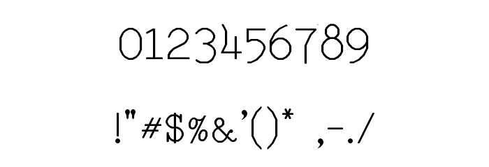 RM Typerighter Regular Font OTHER CHARS