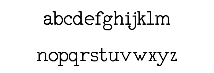 RM Typerighter medium Regular Font LOWERCASE