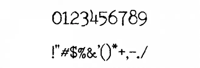 RM Typerighter old Regular Font OTHER CHARS