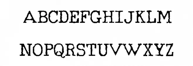 RM Typerighter old Regular Шрифта ВЕРХНИЙ