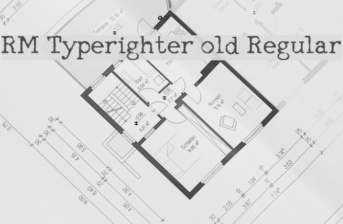 RM Typerighter old Regular Font examples