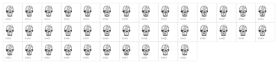 RMBaskbn Character Map