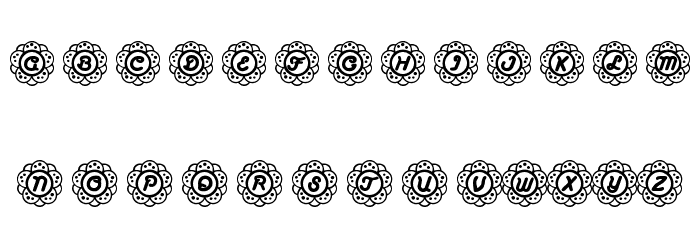 RMCalli2 Font LOWERCASE