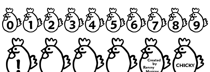 RMChicky Font OTHER CHARS