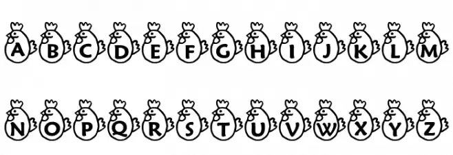 RMChicky フォント 大文字