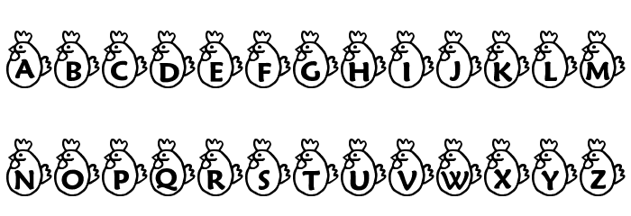 RMChicky Font LOWERCASE