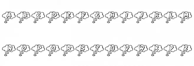 RMCloud Font UPPERCASE