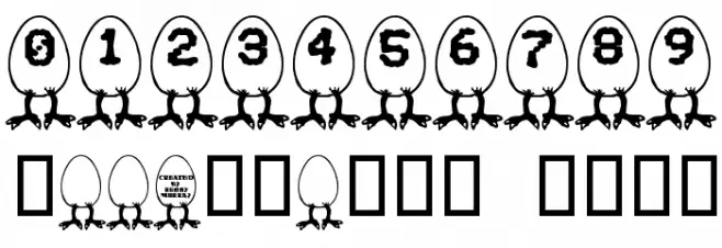 RMEgg Font Alte caractere