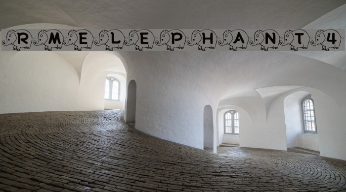 RMElephant4 Font examples