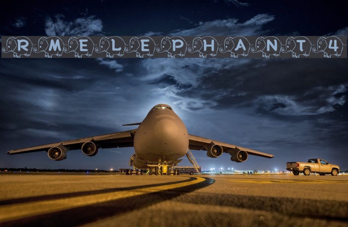 RMElephant4 Font examples