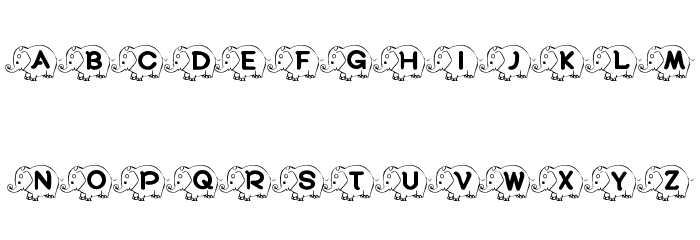 RMElephant4 Font LOWERCASE