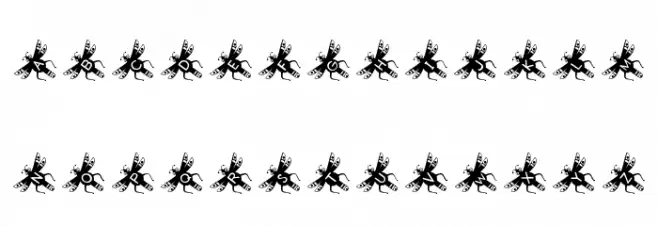 RMFLY Schriftart Kleinbuchstaben