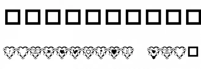 RMFlwrHt Font Alte caractere