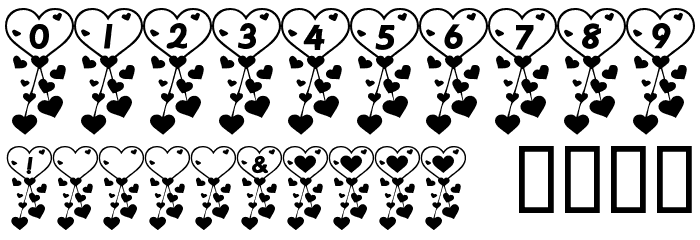 RMHeart2 Font OTHER CHARS