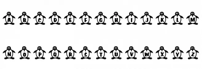 RMPenquin Font Litere mari