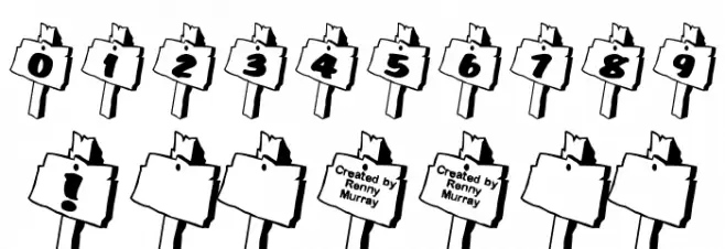 RMSignpost Font OTHER CHARS