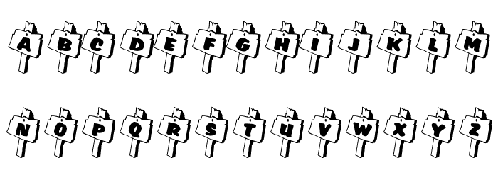 RMSignpost Font LOWERCASE