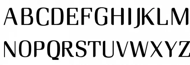 RM_midserif फ़ॉन्ट अपरकेस