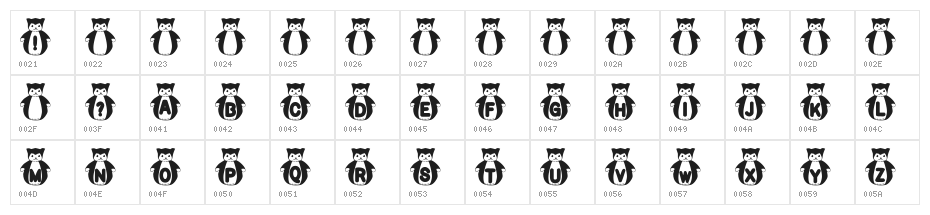 rmfatkatt Character Map