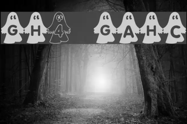 rmghost4 graphic फ़ॉन्ट examples