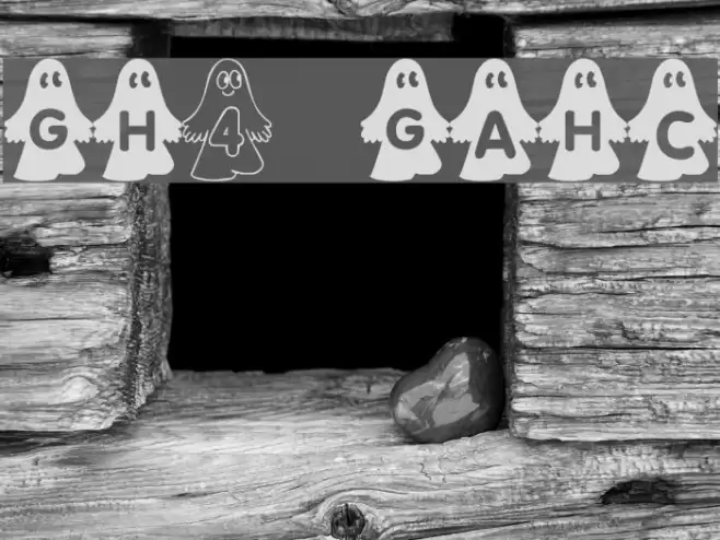 rmghost4 graphic फ़ॉन्ट examples