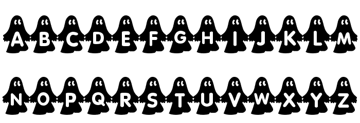 rmghost4 graphic Font LOWERCASE
