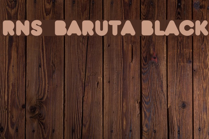 RNS BARUTA BLACK Font examples