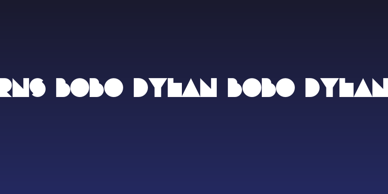 RNS Bobo Dylan Bobo Dylan Social Header